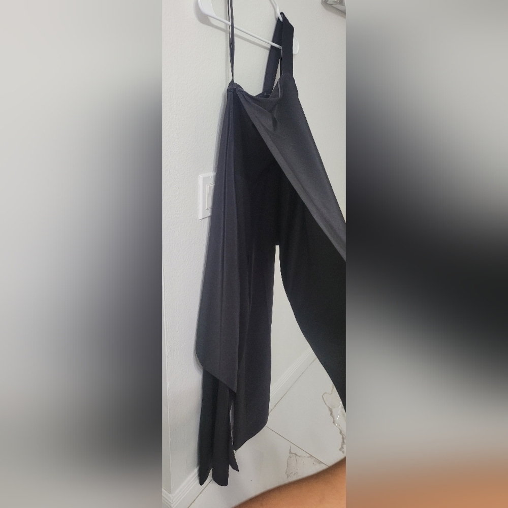 AQ/AQ One-Shoulder Black asymmetrical Jumpsuit New Size US0/UK4 - Picture 5 of 10